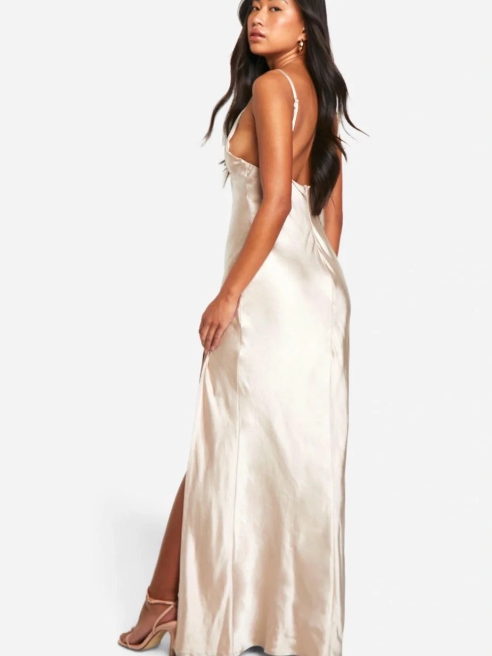 Boohoo satin slip